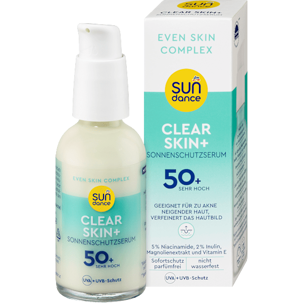 Sonnenschutzserum Gesicht clear skin+ LSF 50+ SUNDANCE