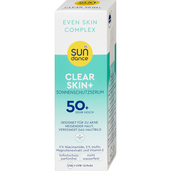 Sonnenschutzserum Gesicht clear skin+ LSF 50+ SUNDANCE