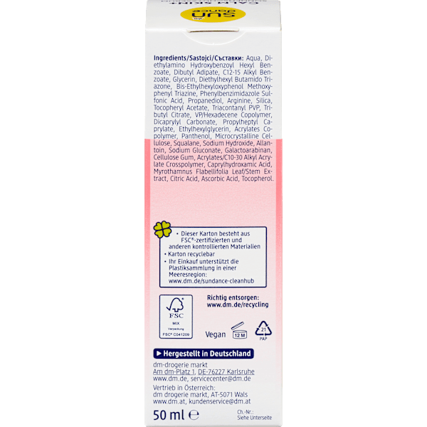 Sonnenserum calm skin+, LSF 50+ SUNDANCE