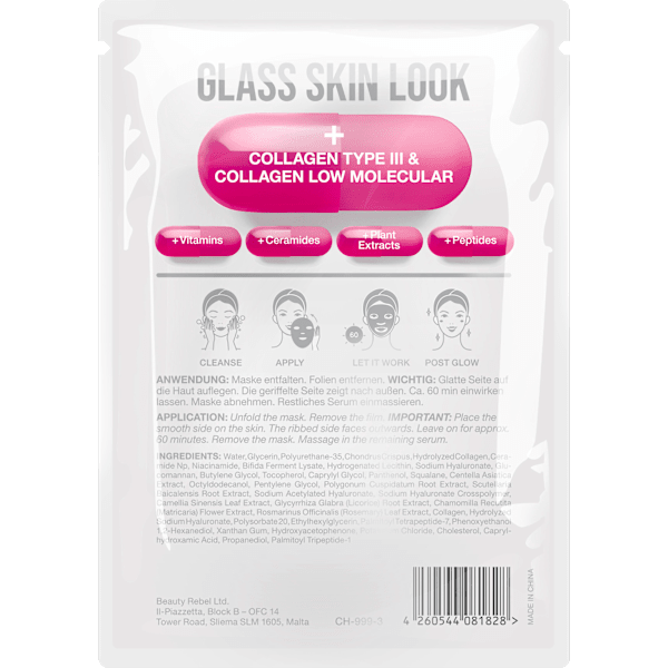Tuchmaske Glass Skin Collagen Svenja Walberg