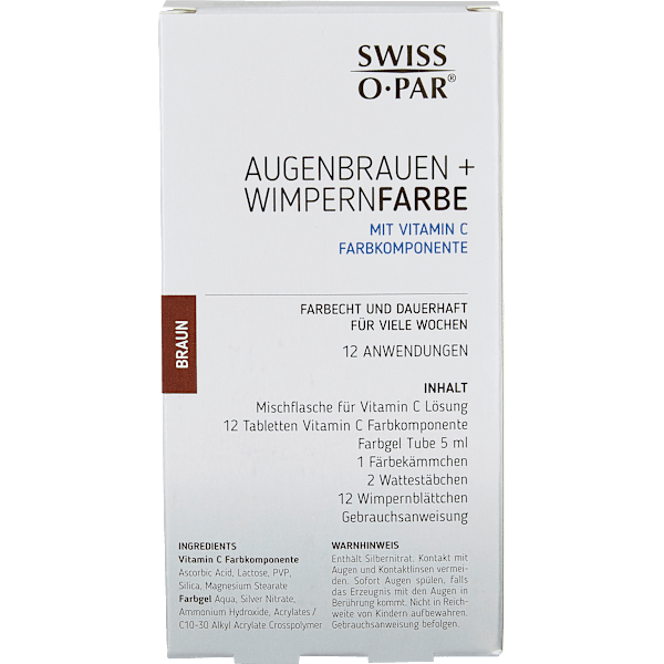 Augenbrauen- und Wimpernfarbe Braun Swiss-o-Par