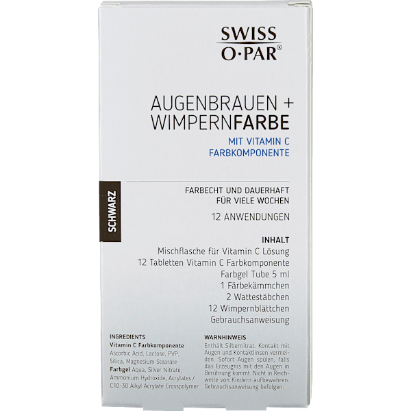 Augenbrauen- und Wimpernfarbe Schwarz Swiss-o-Par