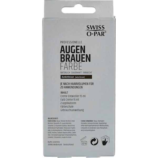 Augenbrauenfarbe Naturbraun Swiss-o-Par