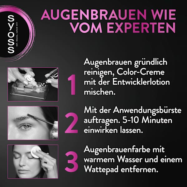 Augenbrauenfarbe Dunkelblond 6-1 syoss