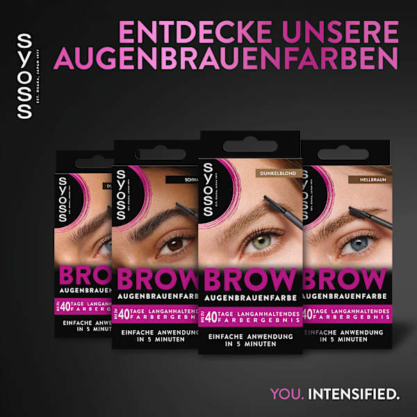 Augenbrauenfarbe Dunkelblond 6-1 syoss