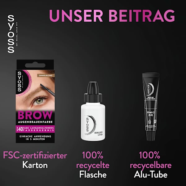 Augenbrauenfarbe Dunkelblond 6-1 syoss