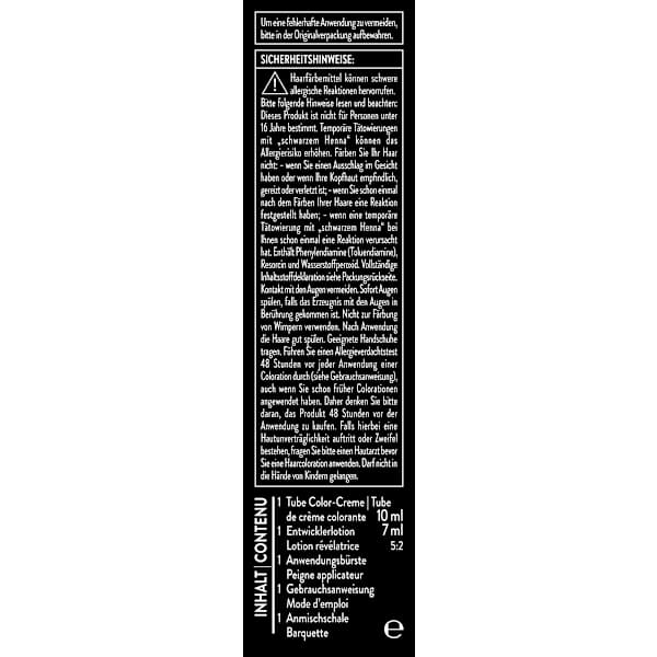 Augenbrauenfarbe Schwarz 1-1 syoss