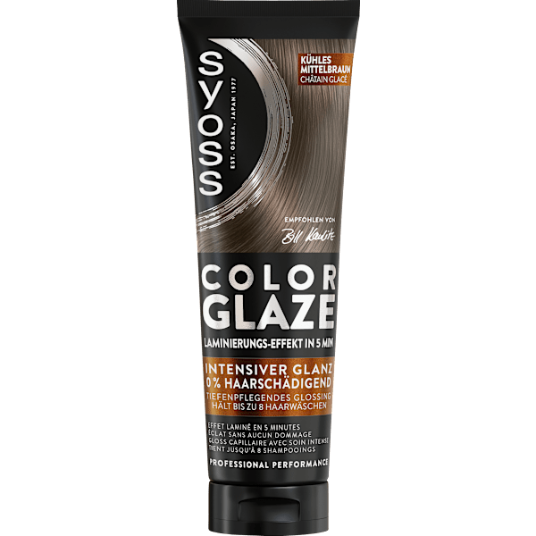 Farb-Glanzbehandlung Glossing Color Glaze kühles Mittelbraun Syoss