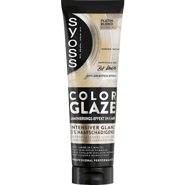 Farb-Glanzbehandlung Glossing Color Glaze Platin Blond Syoss