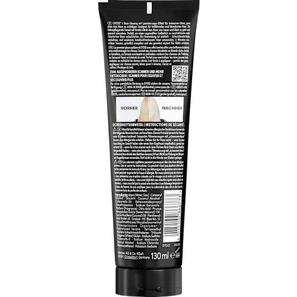 Farb-Glanzbehandlung Glossing Color Glaze Platin Blond Syoss