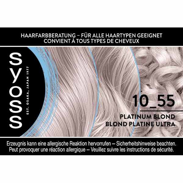 Haare Aufheller 10_55 Platinum Blond Syoss