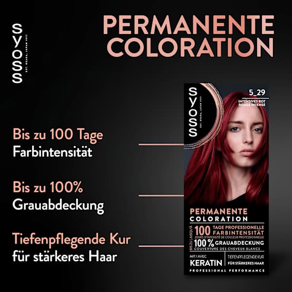 Haarfarbe 5_29 Intensives Rot Syoss
