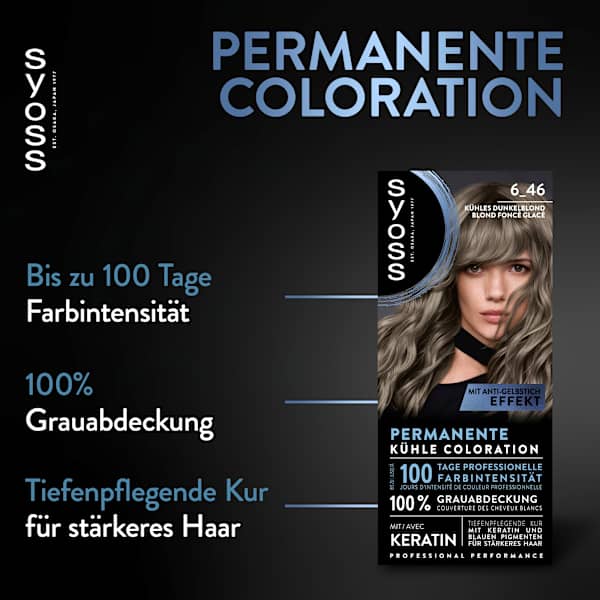 Haarfarbe 6_46 Kühles Dunkelblond Syoss