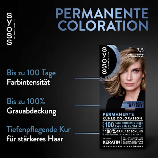 Haarfarbe 7_5 Mittelaschblond Syoss