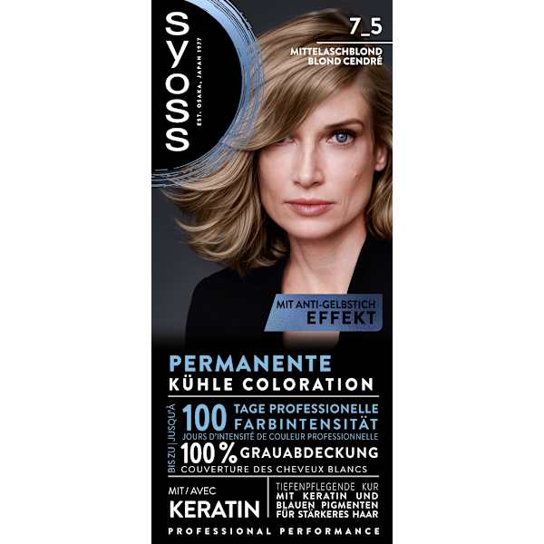 Haarfarbe 7_5 Mittelaschblond Syoss