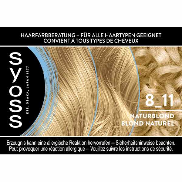 Haarfarbe 8_11 Naturblond Syoss