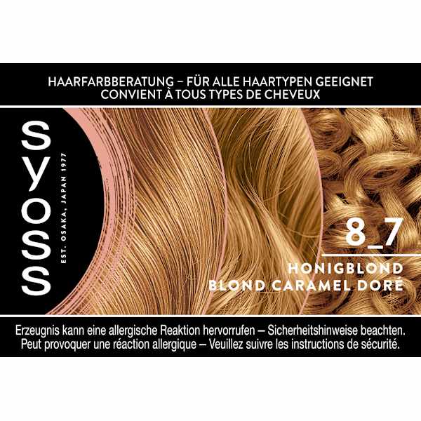 Haarfarbe 8_7 Honigblond Syoss
