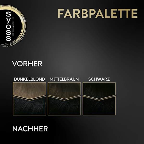 Haarfarbe 1_10 Intensives Schwarz Syoss Oleo Intense