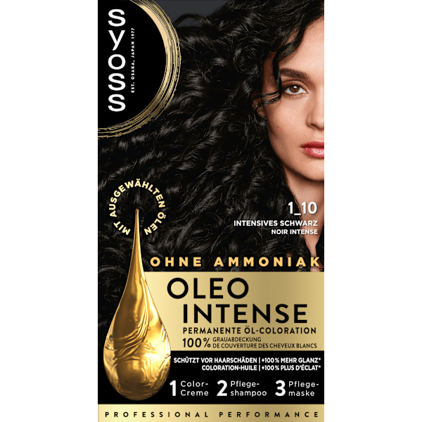 Haarfarbe 1_10 Intensives Schwarz Syoss Oleo Intense