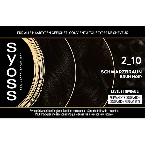 Haarfarbe 2_10 Schwarzbraun Syoss Oleo Intense