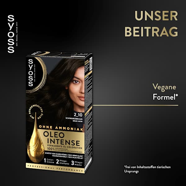 Haarfarbe 2_10 Schwarzbraun Syoss Oleo Intense