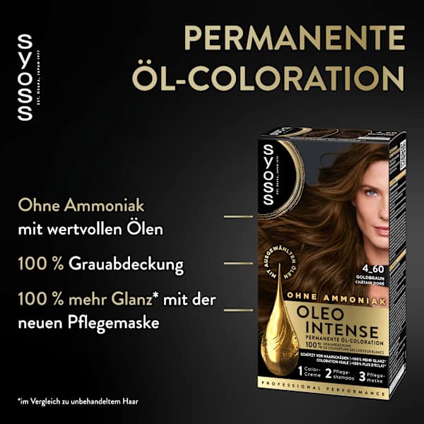 Haarfarbe 4_60 Goldbraun Syoss Oleo Intense