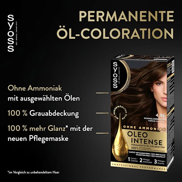 Haarfarbe 4_86 Schokobraun Syoss Oleo Intense