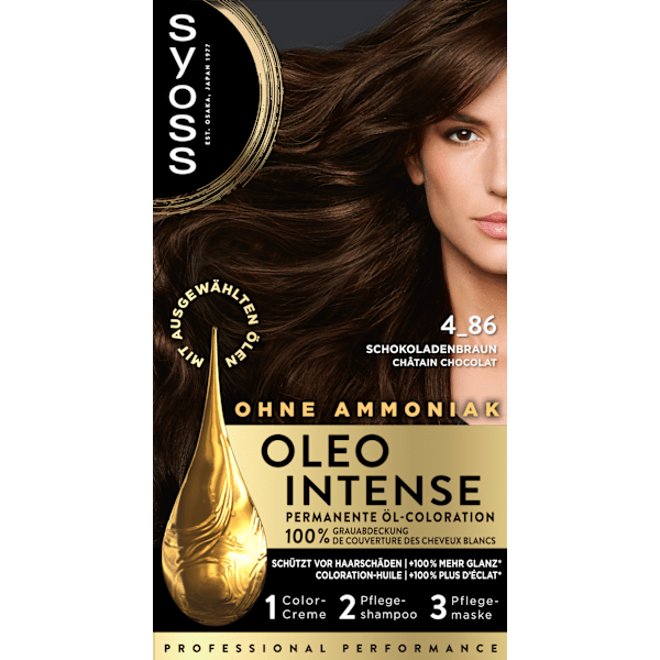 Haarfarbe 4_86 Schokobraun Syoss Oleo Intense