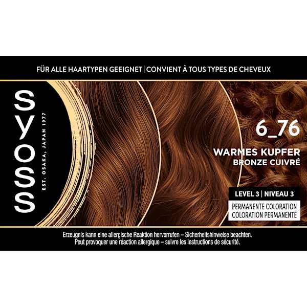 Haarfarbe 6_76 Warmes Kupfer Syoss Oleo Intense