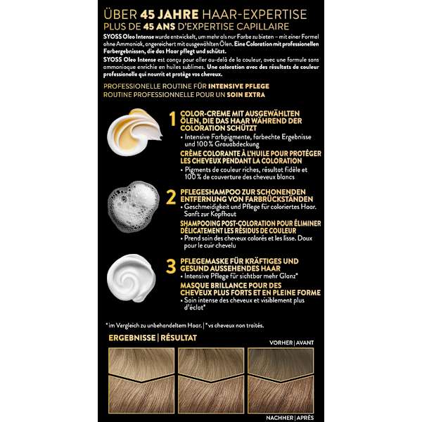 Haarfarbe 7_58 Kühles Blond Syoss Oleo Intense