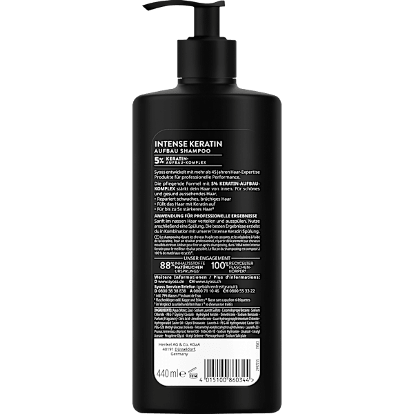 Shampoo Intense Keratin syoss