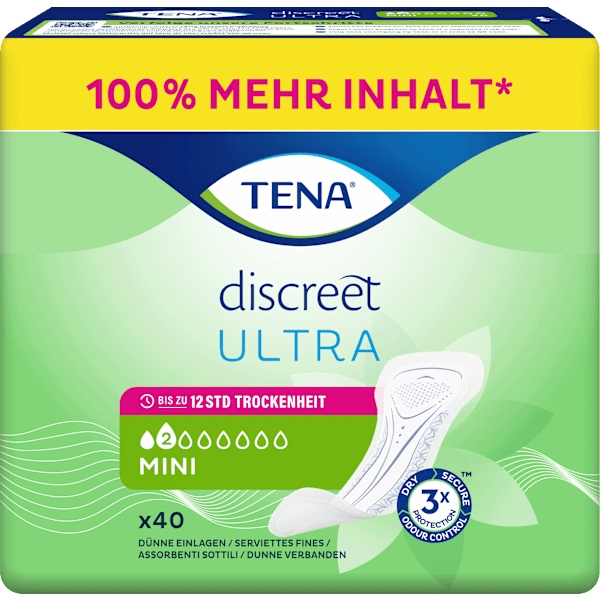 discreet Einlagen Inkontinenz Ultra Mini Duopack TENA