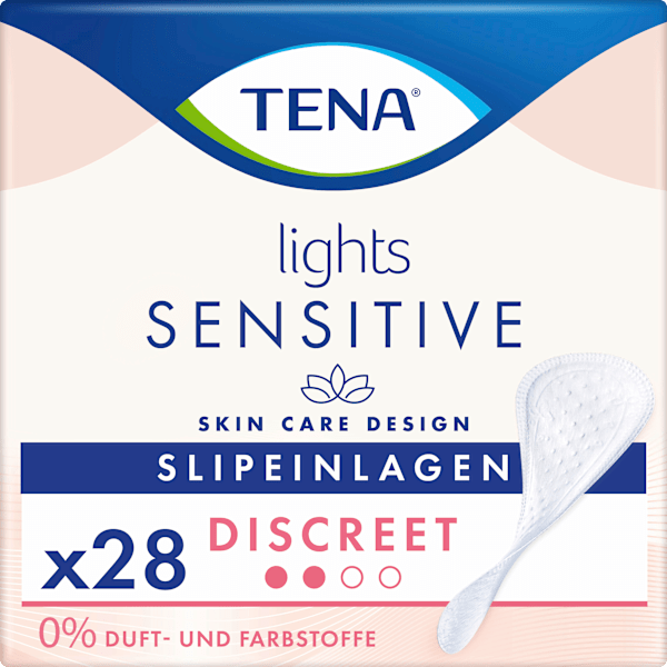 Slipeinlagen Inkontinenz Lights Sensitive Discreet TENA