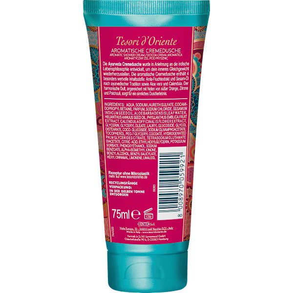 Cremedusche Ayurveda, Reisegröße Tesori d'Oriente