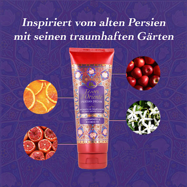 Cremedusche Persian Dream, Granatapfel & Rooibos-Tee Tesori d'Oriente