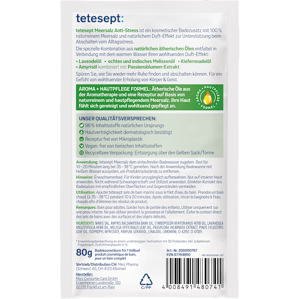 Badesalz Anti Stress tetesept