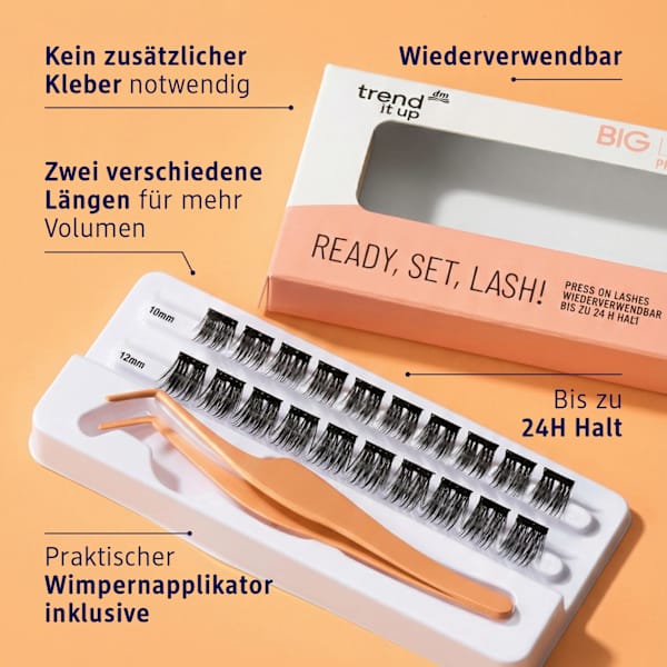 Künstliche Wimpern Big Lash Love Ready, Set, Lash! trend !t up