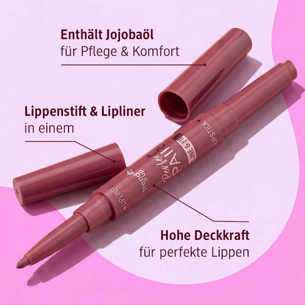 Lippenstift Perfect Pair Line & Fill 520 Dark Rose Pink trend !t up
