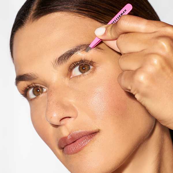 Pinzette, Mini Slant Tweezer Neon Pink Tweezerman