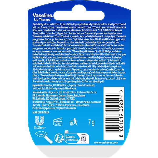 Lippenpflege Original Vaseline