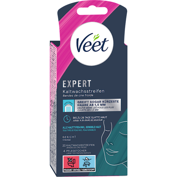 Kaltwachsstreifen Gesicht Expert Veet