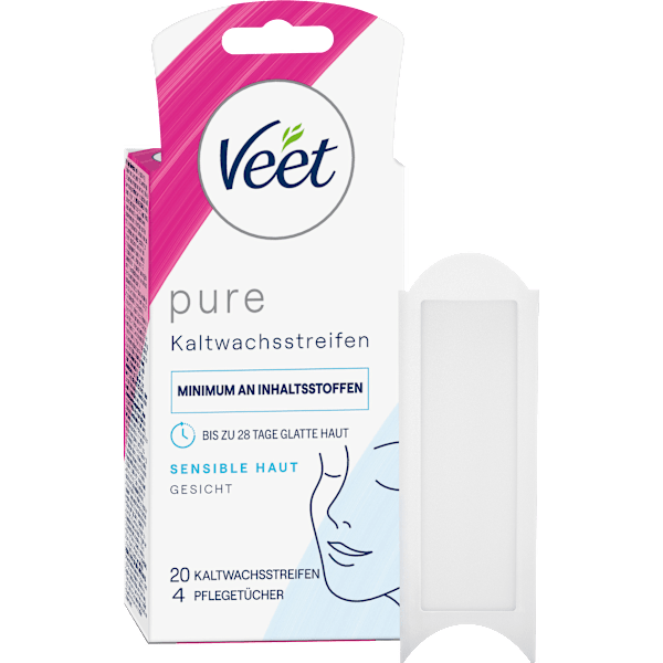 Kaltwachsstreifen Gesicht sensitive Veet