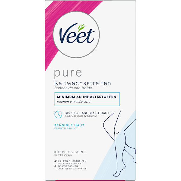 Kaltwachsstreifen Körper & Beine sensitiv Veet