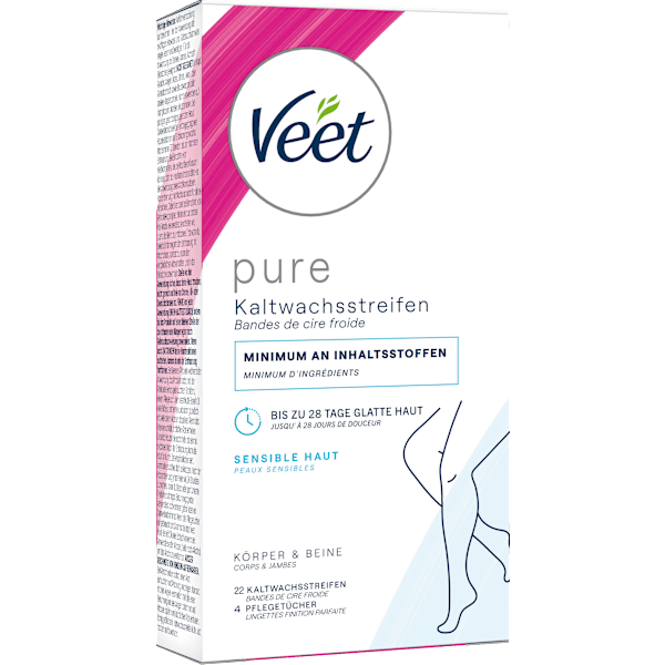 Kaltwachsstreifen Körper & Beine sensitiv Veet