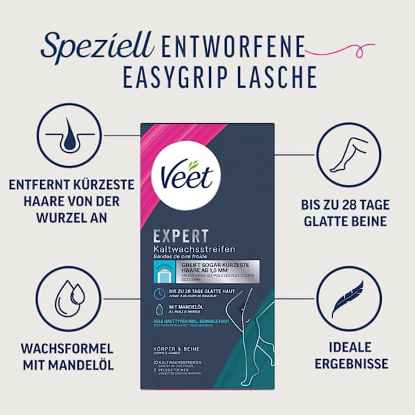 Kaltwachsstreifen Körper & Beine Veet