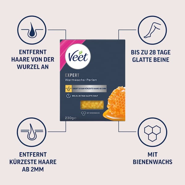 Warmwachsperlen Veet