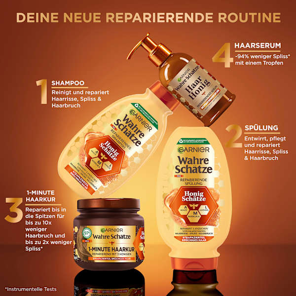 Haarkur 1-Minute Honig Schätze Wahre Schätze