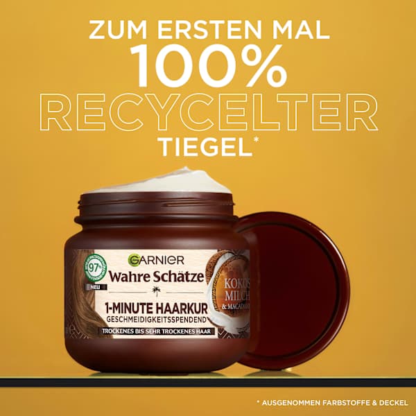Haarkur 1-Minute Kokosmilch & Macadamia Wahre Schätze