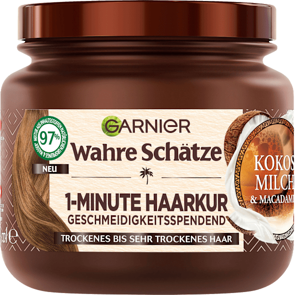 Haarkur 1-Minute Kokosmilch & Macadamia Wahre Schätze