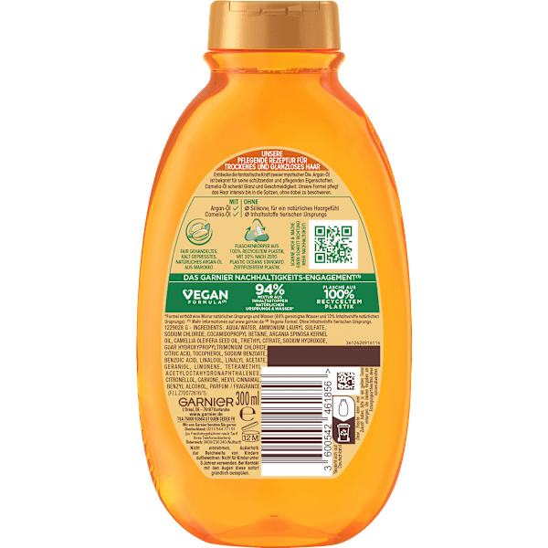 Shampoo Argan & Camelia Öl Wahre Schätze